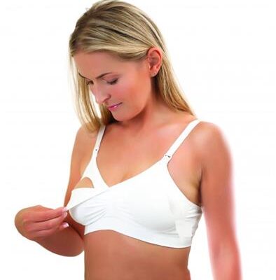 BabyOno Dojčiace podprsenka, biela,F - 75-80cm