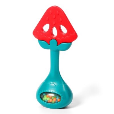 BabyOno: Edukačné hryzátko Vodný melón s hrkálkou