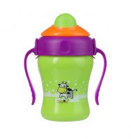 BabyOno: Zelený hrnček so slamkou (220ml)