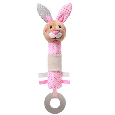 BabyOno: Plyšový zajačik Julie (pískatko/hryzátko)