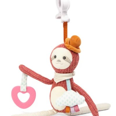 BabyOno: Závesná hračka Sloth Leon (púdrová/béžová)