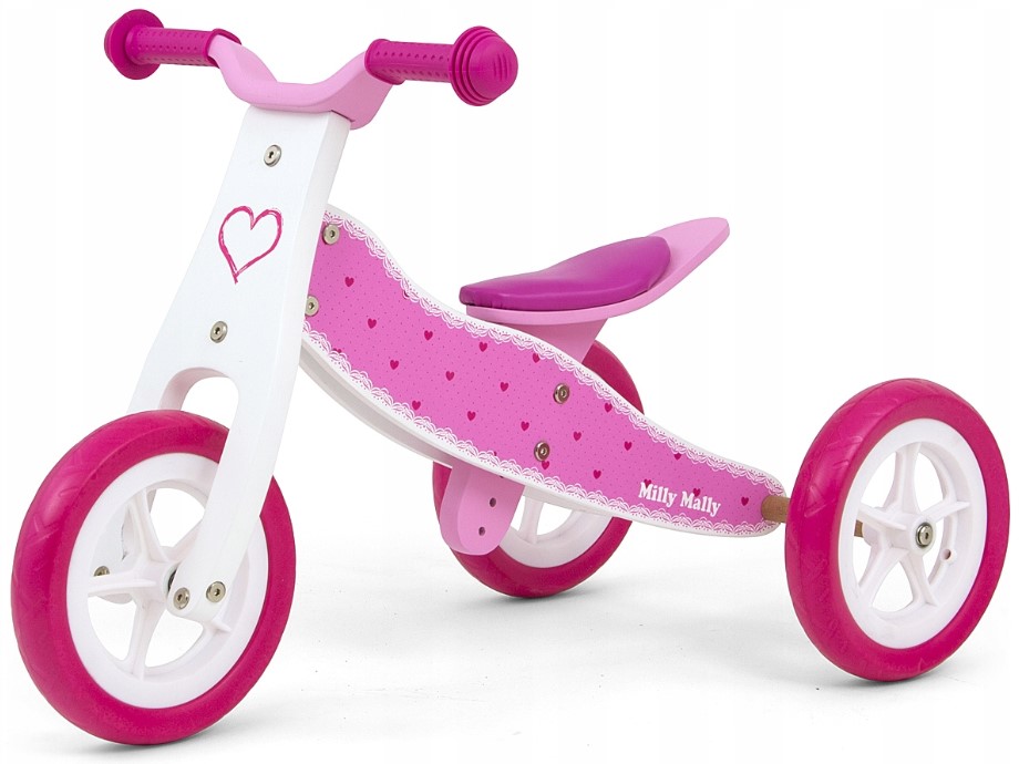 Balančná trojkolka, odrážadlo ,Look Hearts 2 v 1