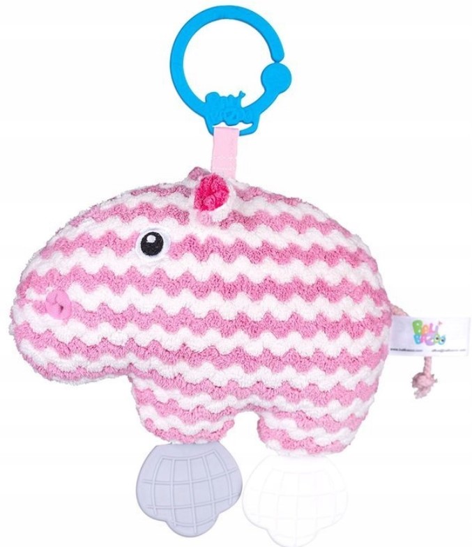 Bali Bazoo: Závesná hračka Hrošík (ružová/biela)