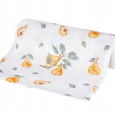 Bambusová plienka 75x75cm, lux, Hrušky