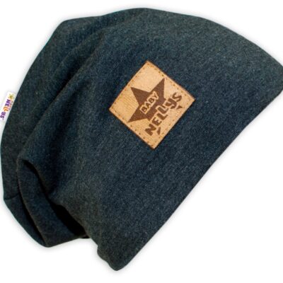 Bavlnená čiapočka Baby Nellys ® - grafit