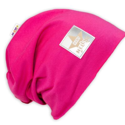 Bavlnená čiapočka Baby Nellys ® - sýto ružová, vel. 104/128