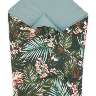 Baby Nellys: Novorodenecká zavinovačka Papagáj (zelená)