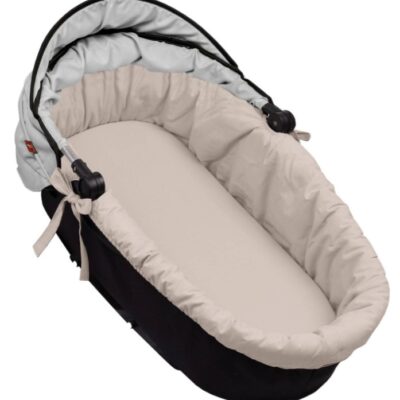 Bavlnená vložka do kočíkov/koše s penovým matracom, Baby Nellys, bežová