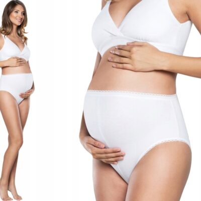 Bavlnené nohavičky Mama maxi, 1ks v balení, biele, veľ.XL