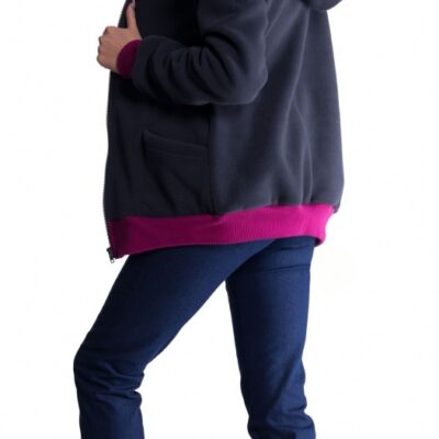 Be MaaMaa Mikina s kapucňou nielen pre tehotné - grafit