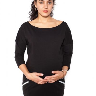 Be MaaMaa Těhotenská šaty Bibi - čierne - L