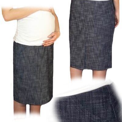 Be MaaMaa Tehotenská športová sukňa s vreckami melirovaný granát, vel´. XXL