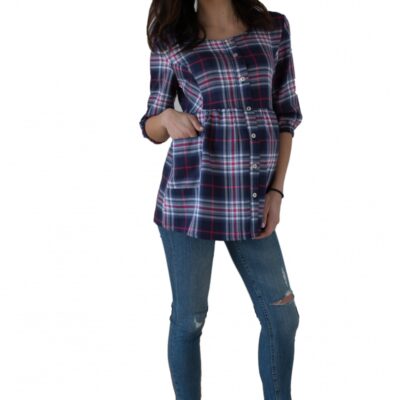 Be MaaMaa Tehotenská tunika Kr. rukáv - kostka, vel. S