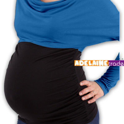 Be MaaMaa Tehotenská tunika VODA DUO - tm.modrá-čierny