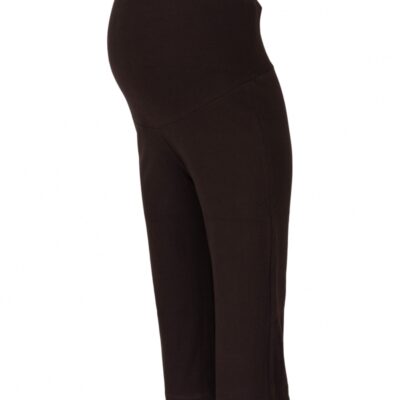 Be MaaMaa Tehotenské 3/4 tepláky s elastickým pásom - hnědé, vel´. XL