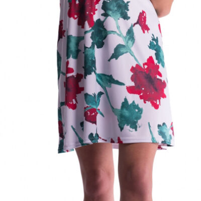 Be MaaMaa Tehotenské a dojčiace šaty - červené kvety