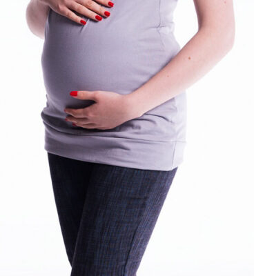 Be MaaMaa Tehotenské a dojčiace tričko s kapucňou, kr. rukáv - sivé