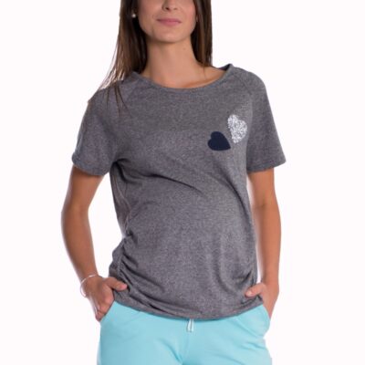 Be MaaMaa Tehotenské, bavlnené kraťasy s odpárateľným pásom - mäta, vel. S