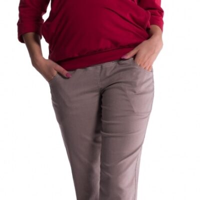 Be MaaMaa Tehotenské nohavice -  béžové
