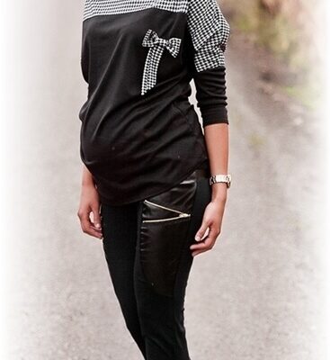 Be MaaMaa Tehotenské nohavice ZOE - čierne, vel. XS