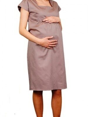 Be MaaMaa Tehotenské šaty ELA - béžová