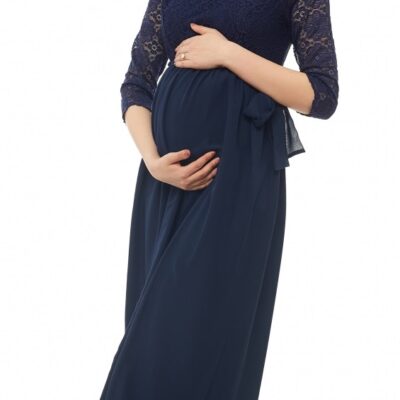 Be MaaMaa Tehotenské šaty - granátové, veľ. XXL
