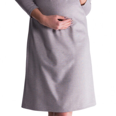 Be MaaMaa Tehotenské šaty - sivé