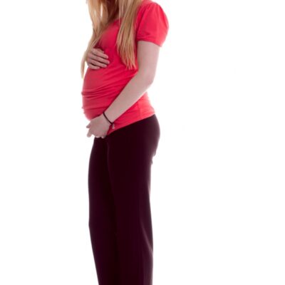 Be MaaMaa Tehotenské tepláky - hnědé , vel´. XL