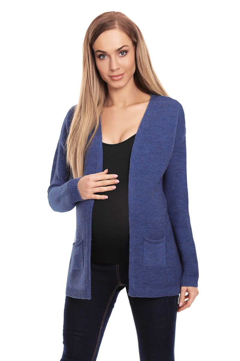 Be MaaMaa: Tehotenský sveter/kardigán (jeans)