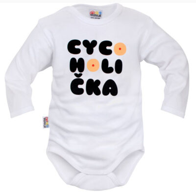 Body dlhý rukáv Dejna Cycoholička - biele