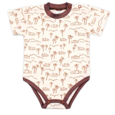 Body kr. rukáv, bavlna, zapínanie pri krku Mrofi, Afrika, krémové, veľ. 86