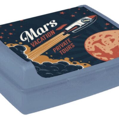 Box na desiatu Space Tour midi 1l (modrý)