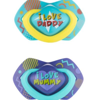 Canpol Babies: Cumlíky 0-6m Neon Love Baby (modré, 2ks)