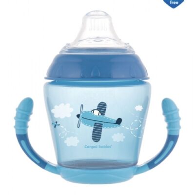 Canpol babies: Nevylievací hrnček Toys (modrý)