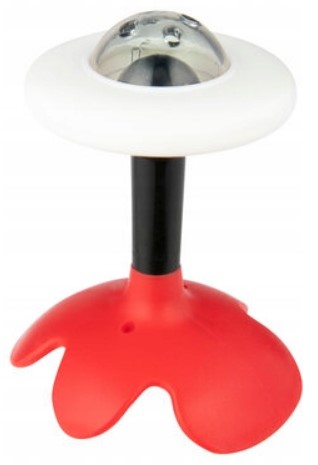 Canpol Babies: Senzorická hrkálka s hryzátkom (červená)