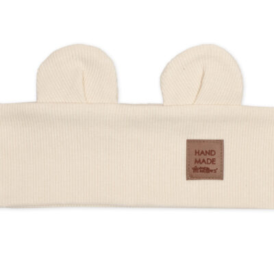 Čelenka Teddy s uškami pre deti Hand Made - krémová, 4-8 rokov