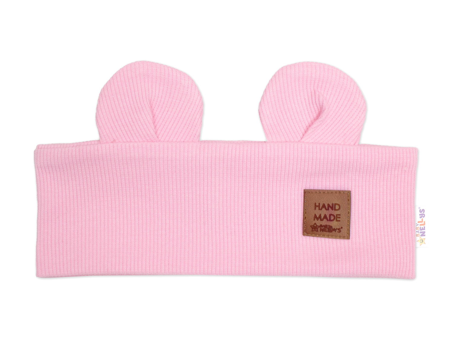 Čelenka Teddy s uškami pre deti Hand Made - ružová