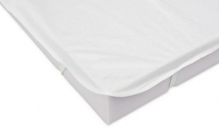 Chránič matrace do postielky, 120 x 60 cm, biely