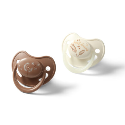 Cumlík silikónový, anatomický tvar, 18m +, 2 ks - Nature