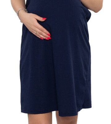 Dámska tehotenská/dojčiaca nočná košeľa Luna, granat, veľ. XXL