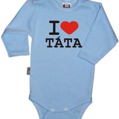 DEJNA Body dl. rukáv Kolekcia I Love Táta,sv. modré, vel´. 86