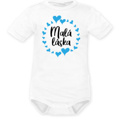 DEJNA Body krátký rukáv Malá láska Kluk - bílé, veľ. 74