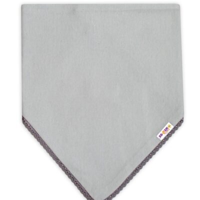 Detská bavlnená šatka na krk (sivá/sivý)