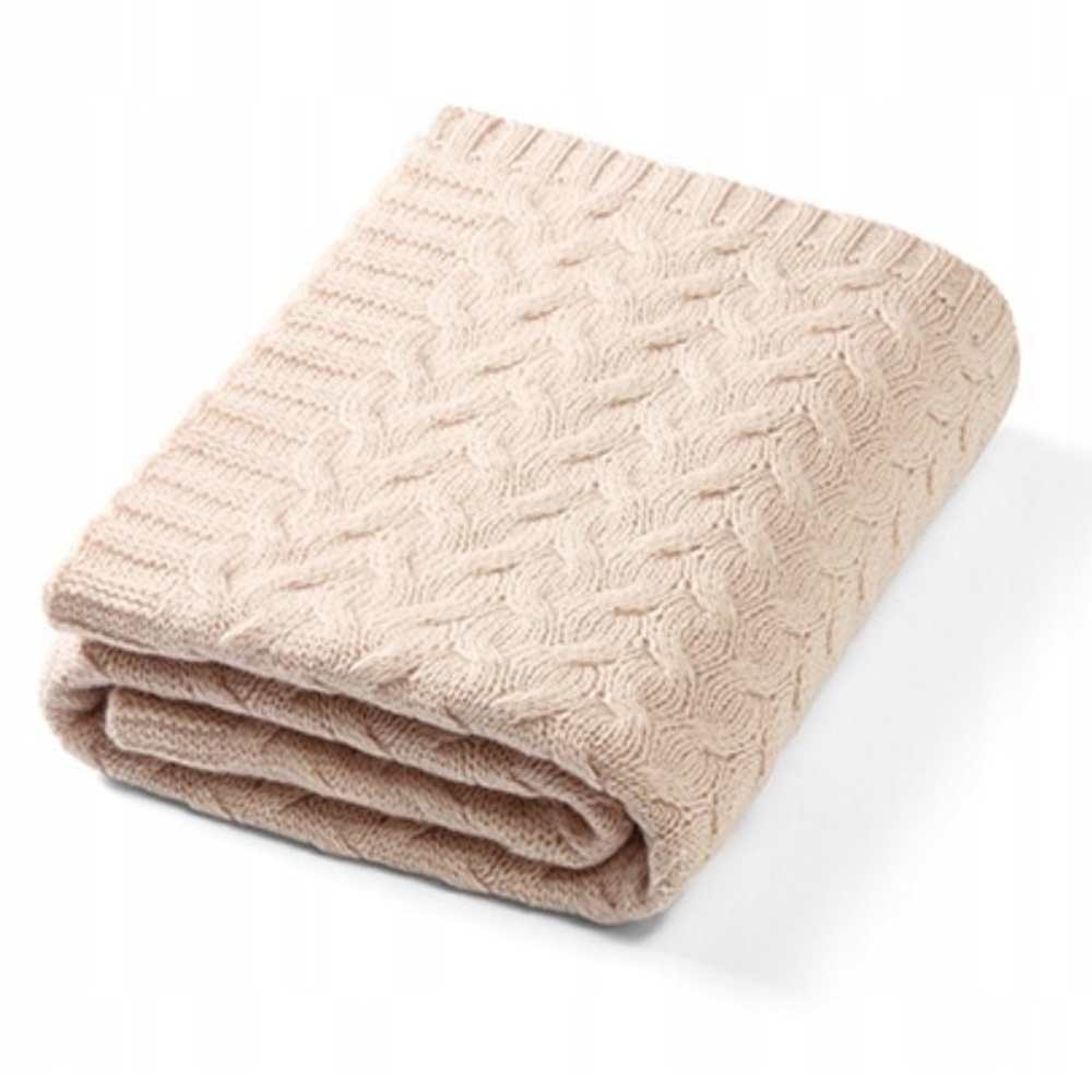 Detská deka z merino vlny 75 x 100 cm, sv. béžová