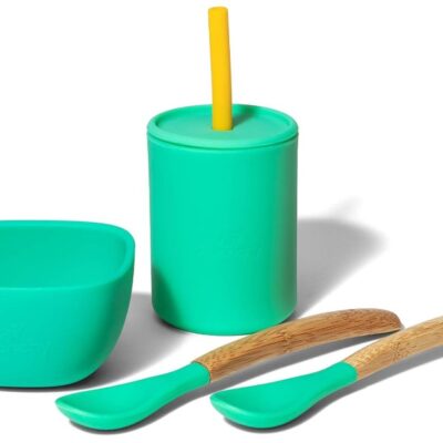 Detská sada riadu Avanchy Family, zelená