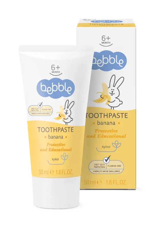 Detská zubná pasta - banán, 50 ml