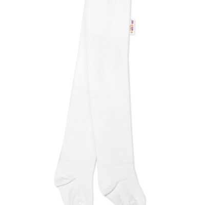 Detské pančucháče bavlnené - biele, veľ. 80/86