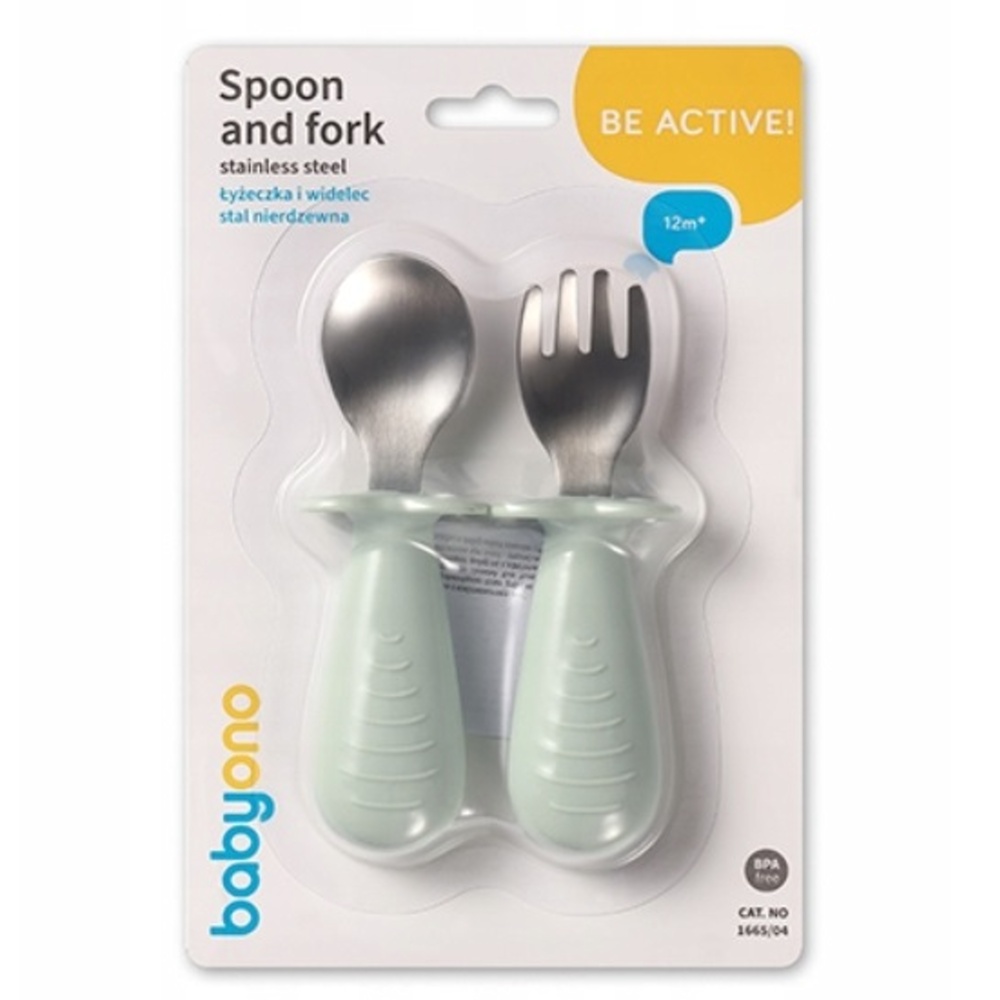 Detské príbory z nerezovej ocele - mätové – Obrázok 2