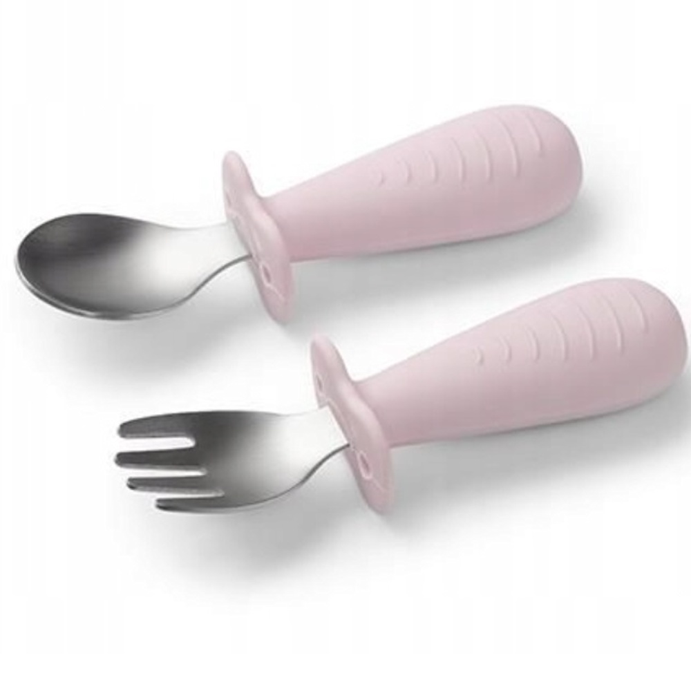 Detské príbory z nerezovej ocele - růžové