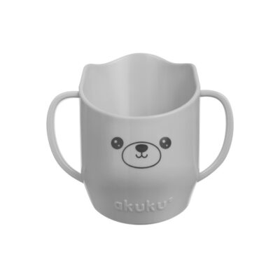Detský Hrnček s uškami, naklonený - šedý